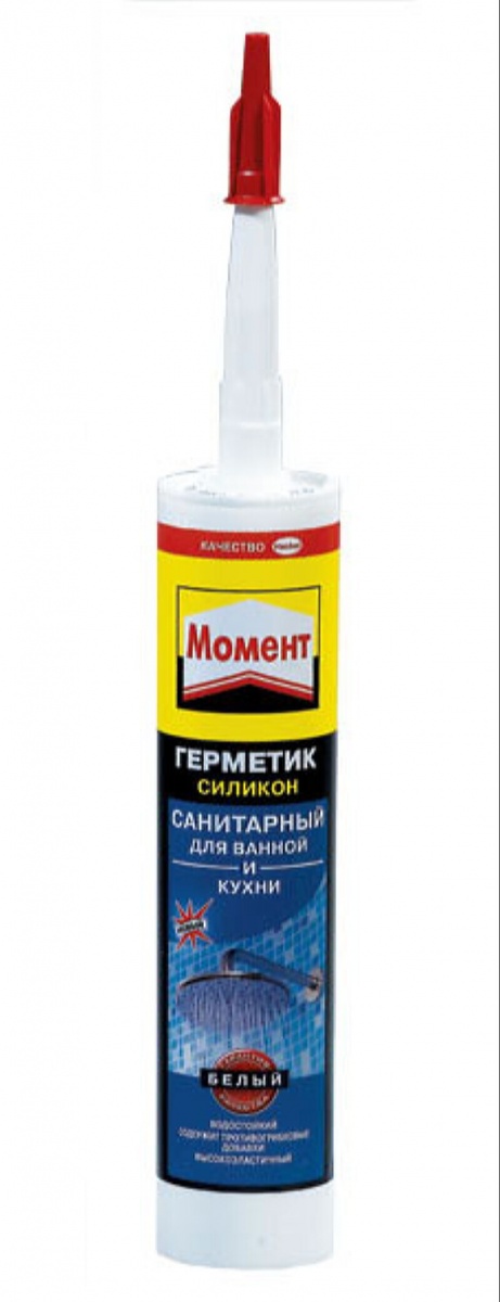 Герметик Момент Санит. сил. для ван/кух 280 мл (белый)