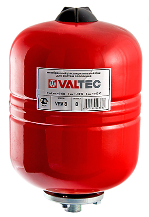 Расширительный бак VALTEC 25 л красный