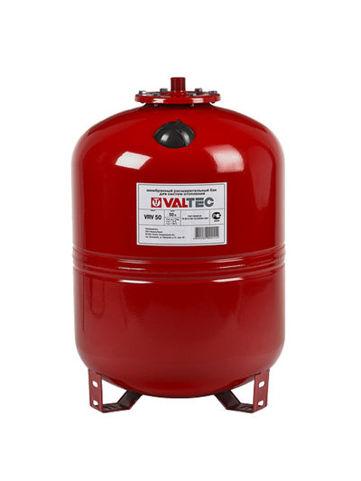 Расширительный бак VALTEC 50 л красный