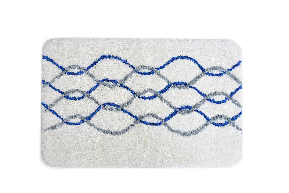 Коврик для ванной комнаты из микрофибры MODERN Blue