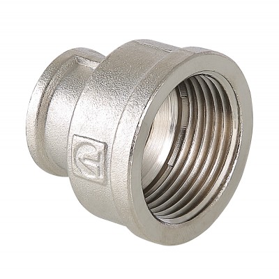 Муфта переходная VALTEC 1"х1/2" никель