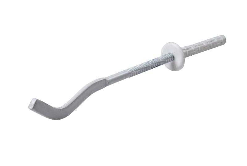 Кронштейн для радиатора белый анкерный