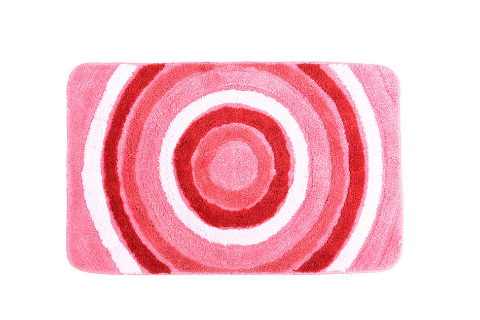 Коврик для ванной комнаты из микрофибры RING Pink