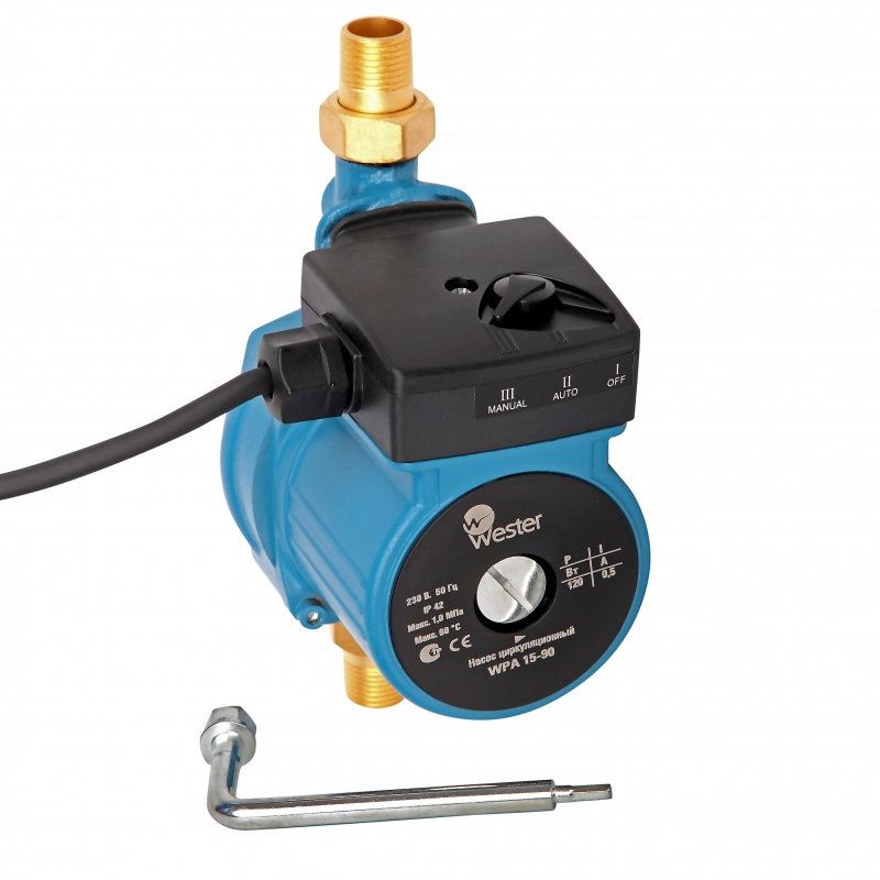Насос Wester WPА 15-90 с гайками повышающий давление
