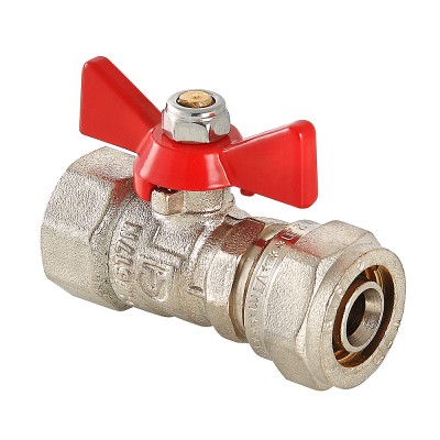 Кран шар. VALTEC 16* 1/2" вр (бабочка) (14/224)
