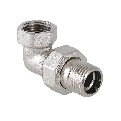Сгон угловой VALTEC 1/2" никель