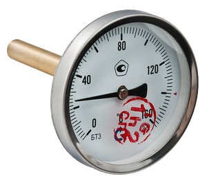 Термометр БТ-31 осевое подключение 1/2" 0-120*