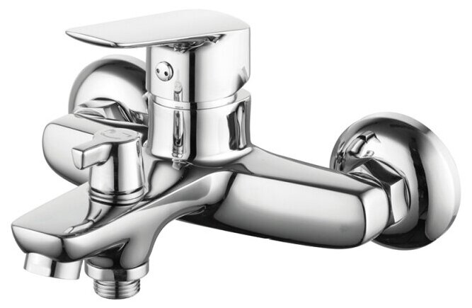 Смеситель ванна IDDIS Vibe короткий излив,без душевых аксессуаров,1-захватный