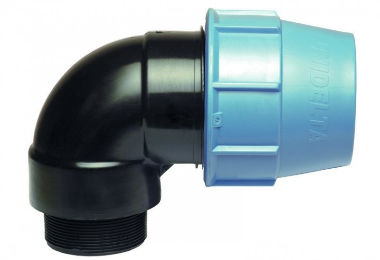 Отвод  ПНД (PN 16) НР 32х3/4" (Италия)(30)